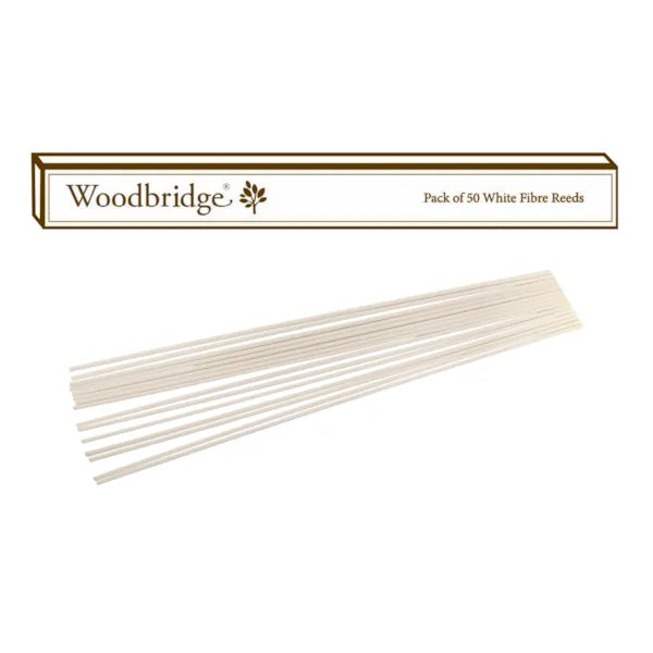 Pack Of 50 White Fibre Reeds For Reed Diffusers