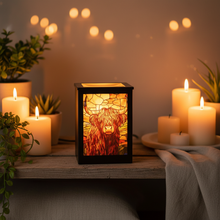 Load image into Gallery viewer, Stained Glass Highland Cow Warmer Lifestyle
