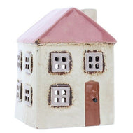 Village Pottery Cream Tall House Mini Candle Holder - KELLY'S SMELLIES