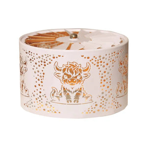 Highland Cow Carousel Candle Shade