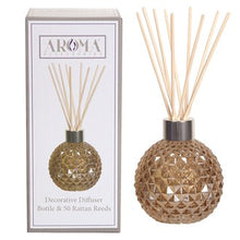 Load image into Gallery viewer, Amber Reed Diffuser Vase Complete With Reeds - KELLY&#39;S SMELLIES
