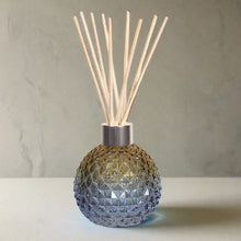 Load image into Gallery viewer, Blue Glass Diffuser Vase Complete With Reeds - KELLY&#39;S SMELLIES
